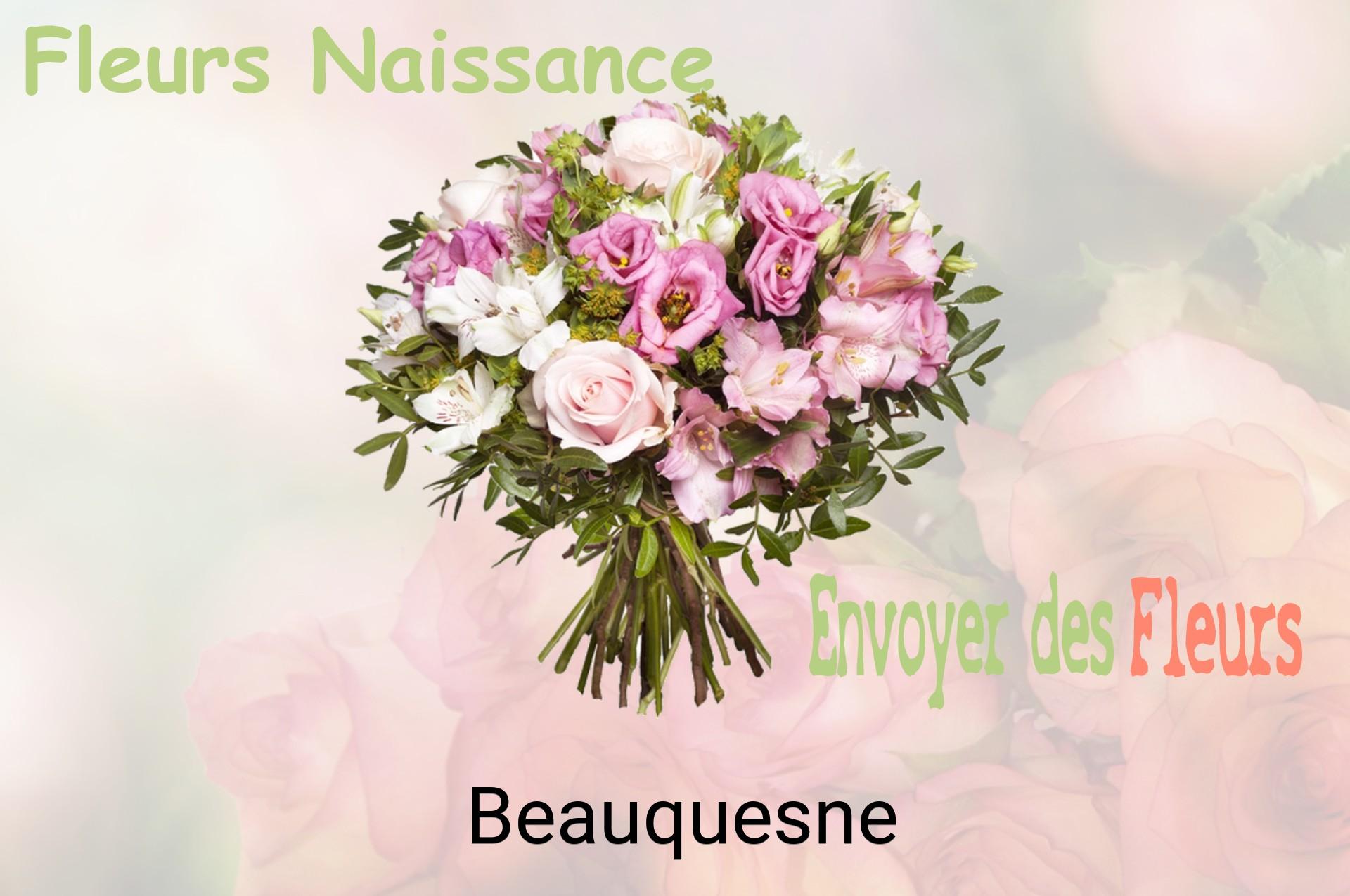 Bouquet de fleurs de naissance livré à Beauquesne